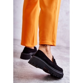 FB2 Women's Brogues Suede With Black Leeza Decoration 2