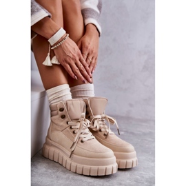 FG2 Comfortable Boots On The Beige Sanchio Platform 1