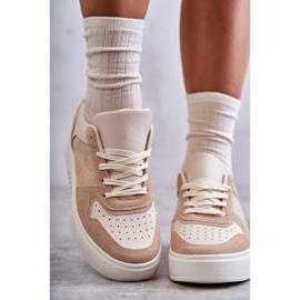 Women's Low Sport Shoes On The Platform Beige Kyllie 2