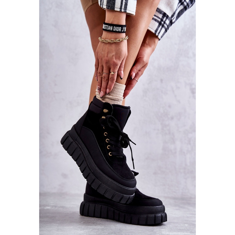 FG2 Comfortable Boots On The Black Sanchio Platform 2