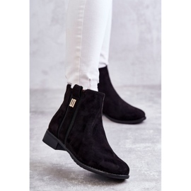 S.Barski Women's Suede Boots With Black Giana Ornament 2