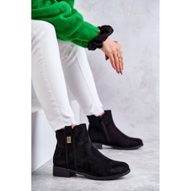 S.Barski Women's Suede Boots With Black Giana Ornament 1