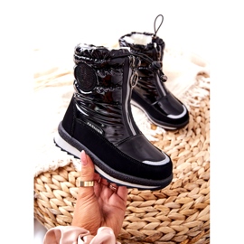 Snow boots for children Miss Evento 21DZ23-4324 Black 1