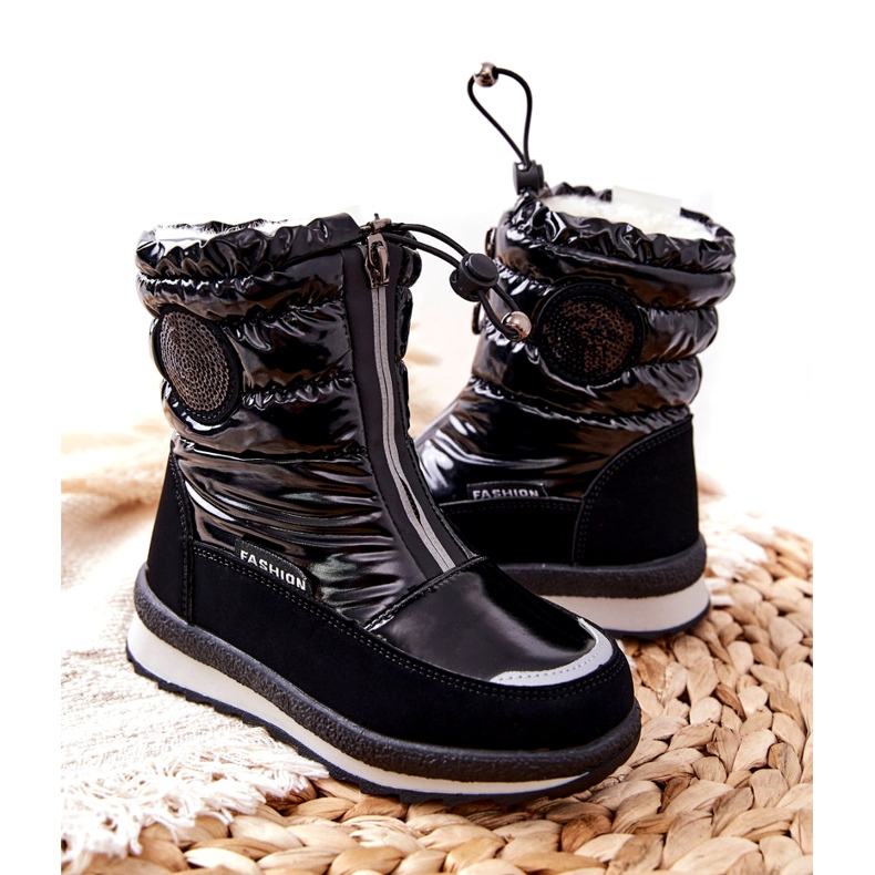Snow boots for children Miss Evento 21DZ23-4324 Black 2