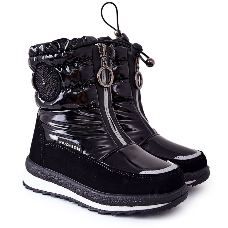 Snow boots for children Miss Evento 21DZ23-4324 Black 3