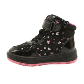 American Club American Boots Warm boots XD66 Black pink 1