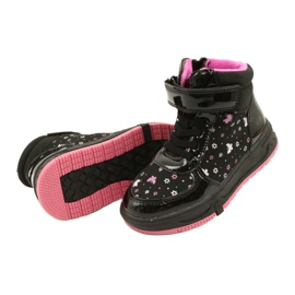 American Club American Boots Warm boots XD66 Black pink 4
