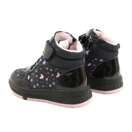 American Club American Boots Warm boots XD66 Navy blue pink 6 American Club American Boots Warm boots XD66 Navy blue pink 6