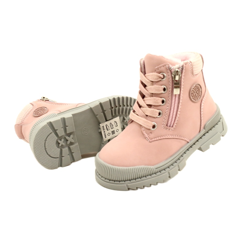 Girls' Boots With fur News 22DZ23-5255 pink 4