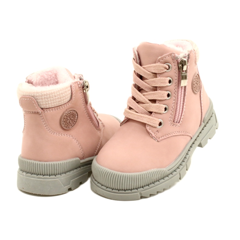 Girls' Boots With fur News 22DZ23-5255 pink 3