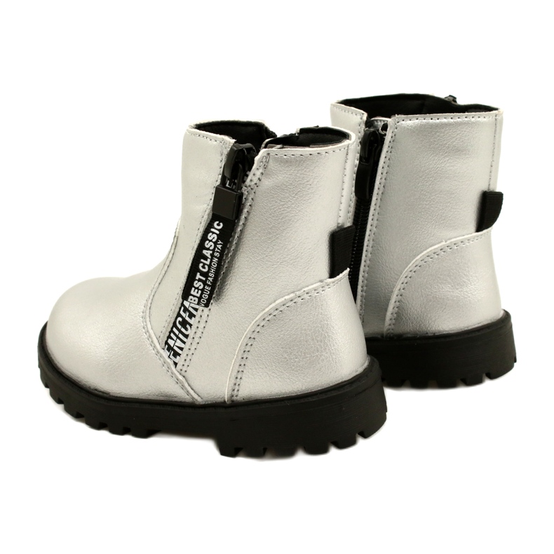 Silver boots for girls miss 22dz23-5268 4 Silver boots for girls miss 22dz23-5268 4