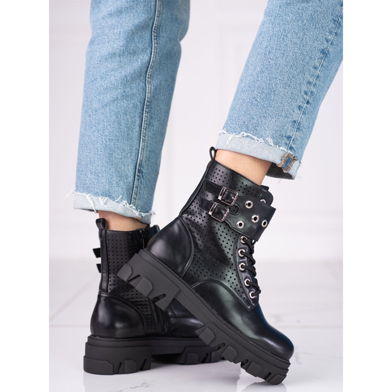 Openwork women's bags on the Shelovet platform black 2