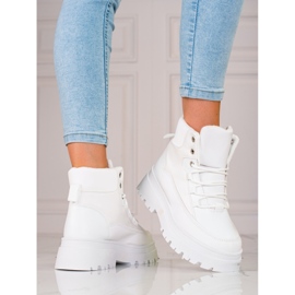 White Shelovet laced boots for women 2 White Shelovet laced boots for women 2