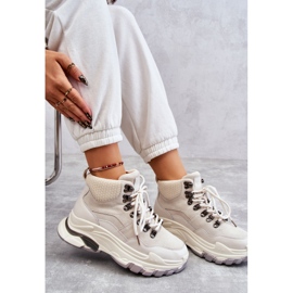 Women's High Sport Shoes GOE KK2N4097 Light beige 1 Women's High Sport Shoes GOE KK2N4097 Light beige 1