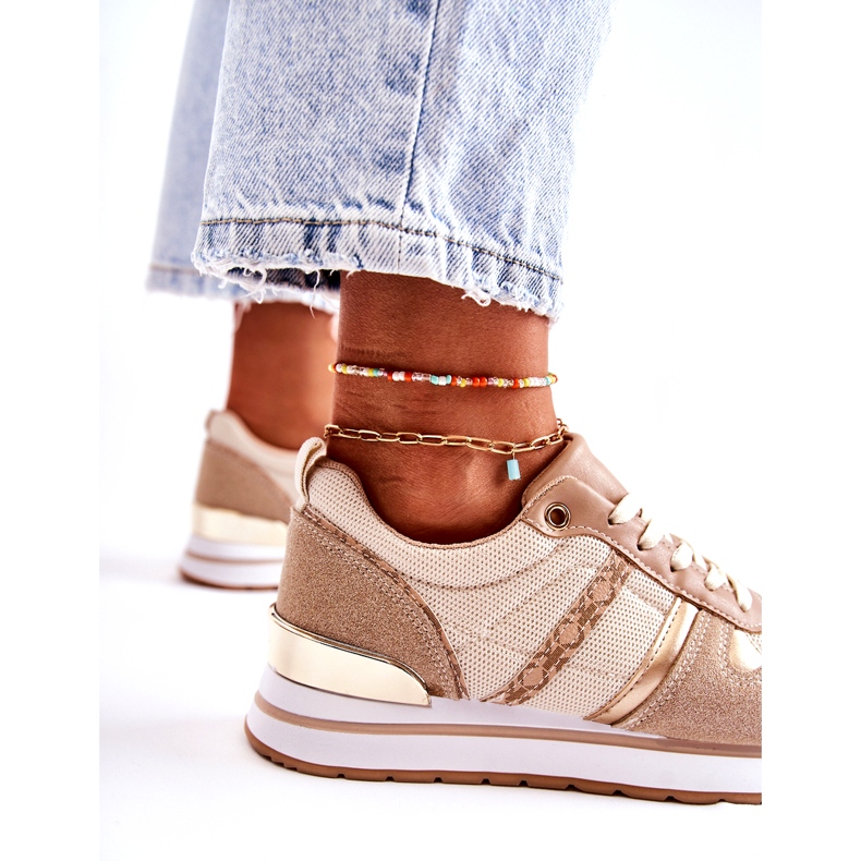 PG1 Classic Women's Tied Sports Shoes Beige Elenes 2