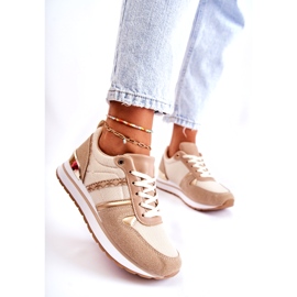 PG1 Classic Women's Tied Sports Shoes Beige Elenes 3 PG1 Classic Women's Tied Sports Shoes Beige Elenes 3