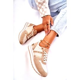 PG1 Classic Women's Tied Sports Shoes Beige Elenes 4 PG1 Classic Women's Tied Sports Shoes Beige Elenes 4