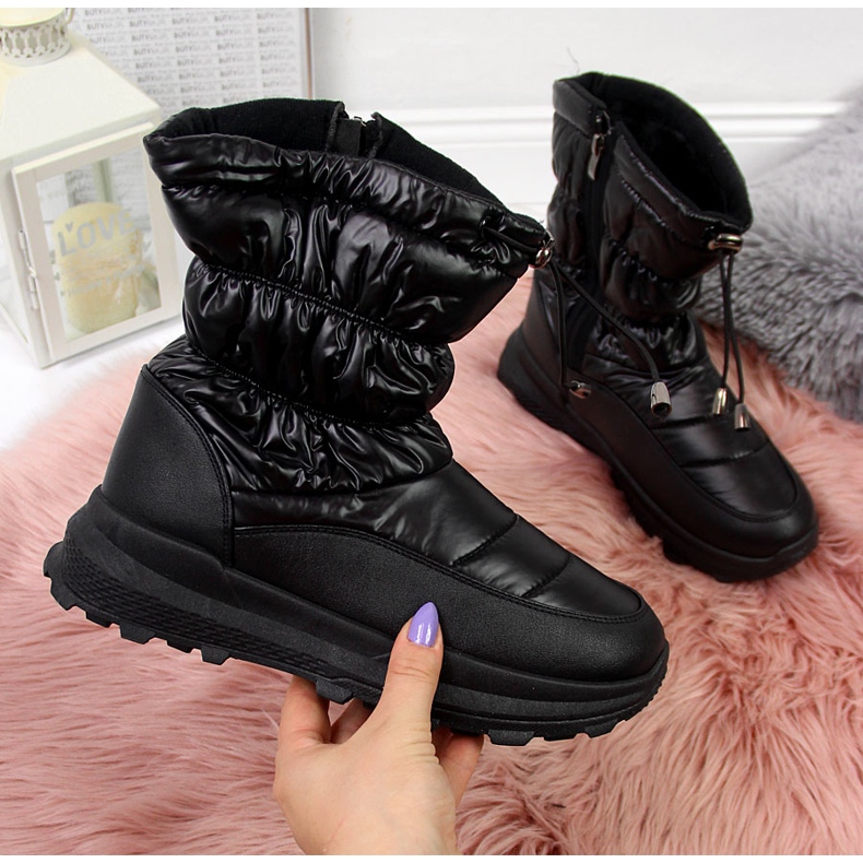 Women's black snow boots NEWS 2 Women's black snow boots NEWS 2