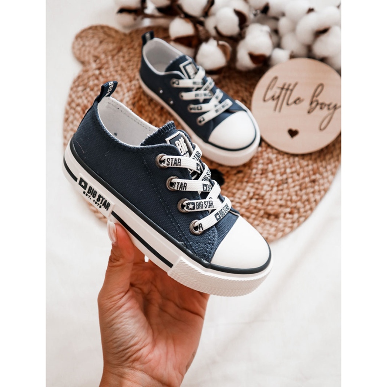 Children's Material Sneakers Big Star KK374070 Navy Blue 2