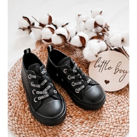 Children's Leather Sneakers Big Star KK374061 Black 2