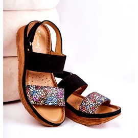 Leather Women's Sandals Maciejka 04142-20 Black multicolored 4 Leather Women's Sandals Maciejka 04142-20 Black multicolored 4
