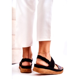 Leather Women's Sandals Maciejka 04142-20 Black multicolored 3 Leather Women's Sandals Maciejka 04142-20 Black multicolored 3