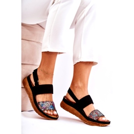 Leather Women's Sandals Maciejka 04142-20 Black multicolored 2 Leather Women's Sandals Maciejka 04142-20 Black multicolored 2