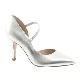 Pumps with a belt Caprice 24402 silver 2 Pumps with a belt Caprice 24402 silver 2