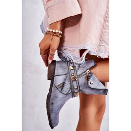 PG1 Women's High Boots With Blue Alisa Ornaments 5 PG1 Women's High Boots With Blue Alisa Ornaments 5