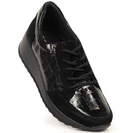Leather women's shoes on the wedge T.Sokolski black 1 Leather women's shoes on the wedge T.Sokolski black 1