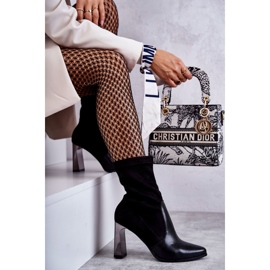 Suede high boots on high heels Laura Messi 2527 Black 1 Suede high boots on high heels Laura Messi 2527 Black 1