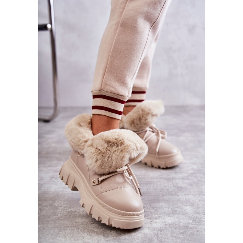 PS1 Warm Boots Beige Charles Trappers 2