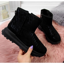 Suede snow boots News W EVE311A black 1