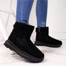 Suede snow boots News W EVE311A black 2 Suede snow boots News W EVE311A black 2