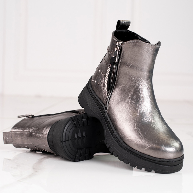 W. Potocki Shoes for girls Potocki silver 1