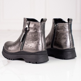 W. Potocki Shoes for girls Potocki silver 2