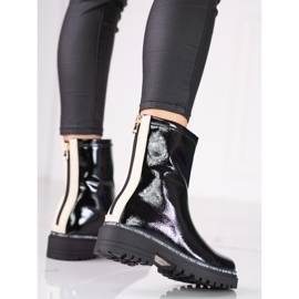 Women's patent leather boots by S. Barski black 1 Women's patent leather boots by S. Barski black 1