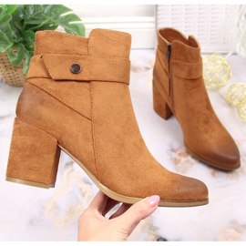 Women's warm suede camel Laura La.Fi boots brown 1