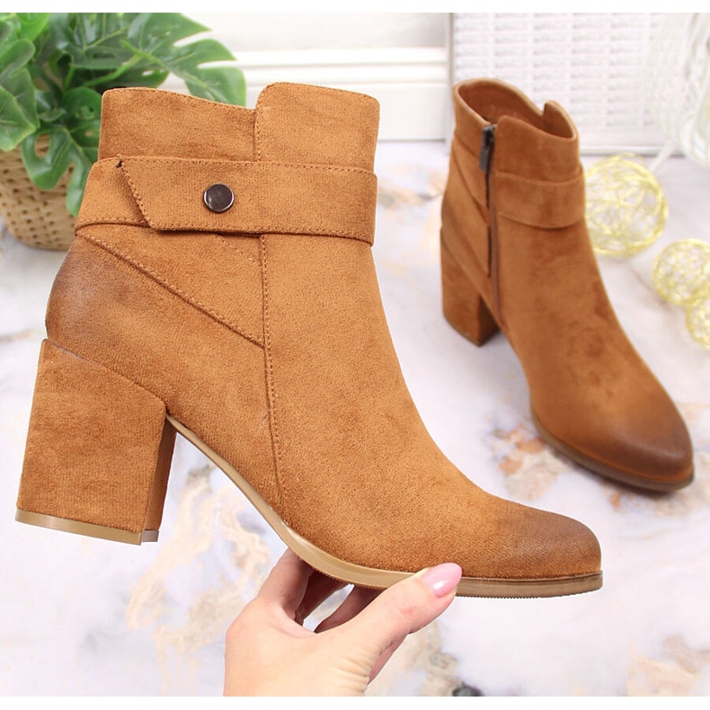 Women s warm suede camel Laura La.Fi boots brown