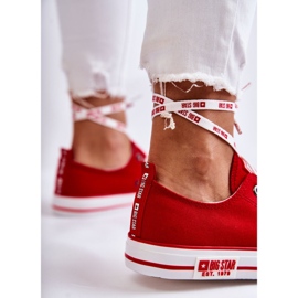Women's Material Sneakers Big Star KK274104 Red 2 Women's Material Sneakers Big Star KK274104 Red 2