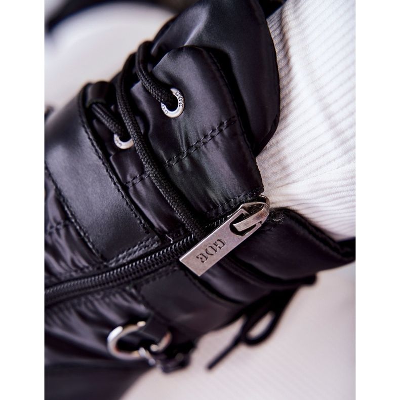 Women's Snow Boots With Chain GOE KK2N4018 Black 2