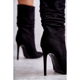 Women's Crinkled Black Boots 2
