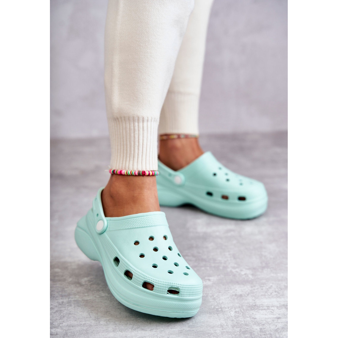 FS1 Women s Foam Slippers Mint Crocs Coline green