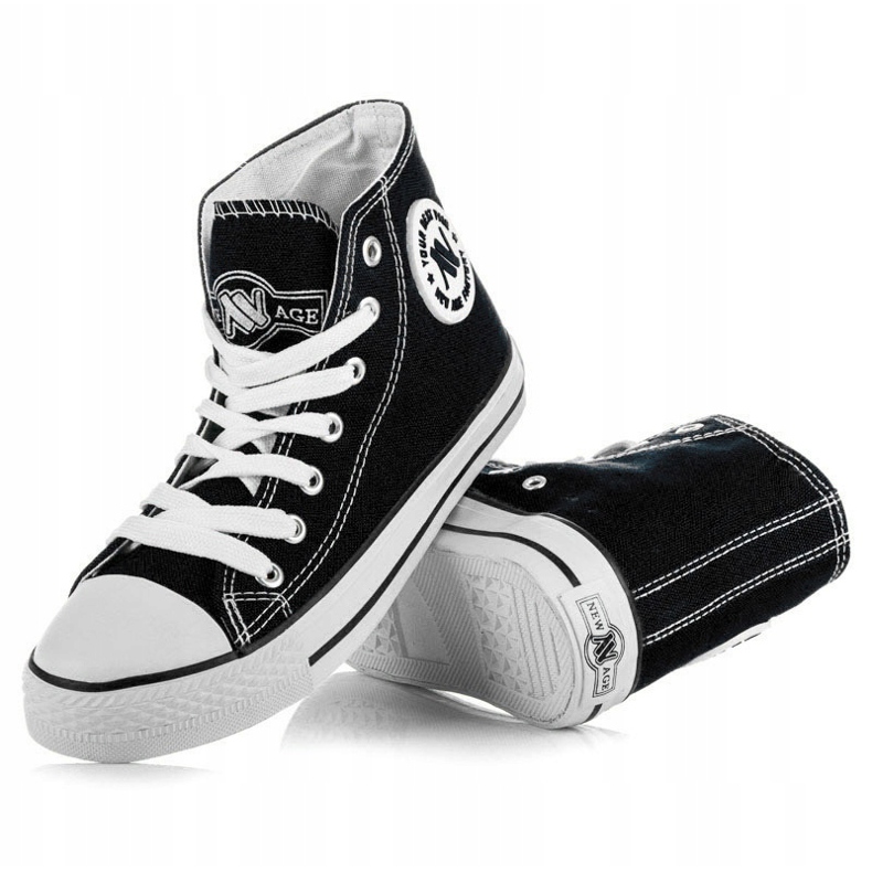 New Age Tied High Sneakers black 1