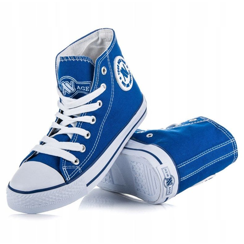 New Age Tied High Sneakers blue 1