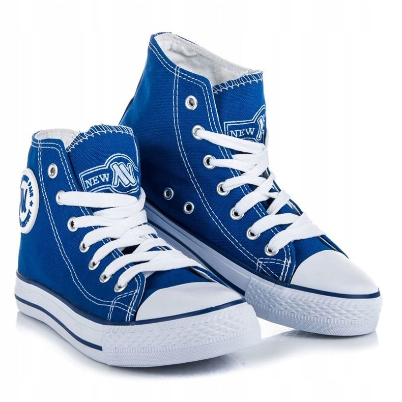 New Age Tied High Sneakers blue 2