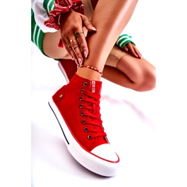 Women's Sneakers Big Star High Red DD274334 3