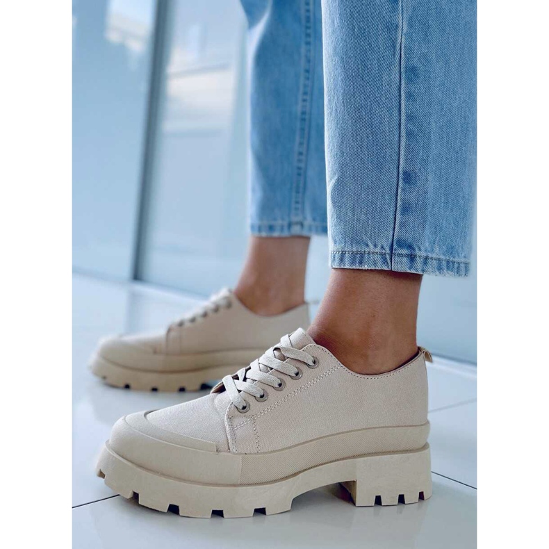 Golv Khaki trekking sneakers beige 1