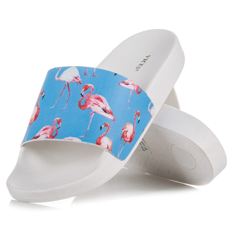 Vices Flamingo slippers blue 1