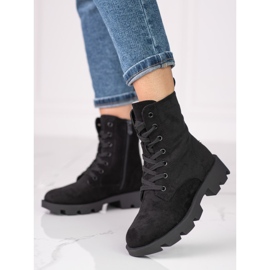 Women's Shelovet black laced suede bags 2